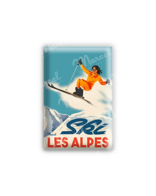 Magnet "La Skieuse"