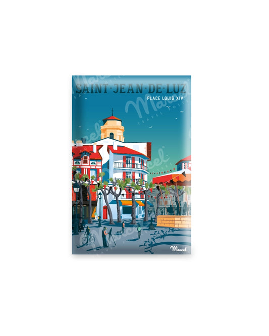 Magnet SAINT JEAN DE LUZ "Place Louis XIV"