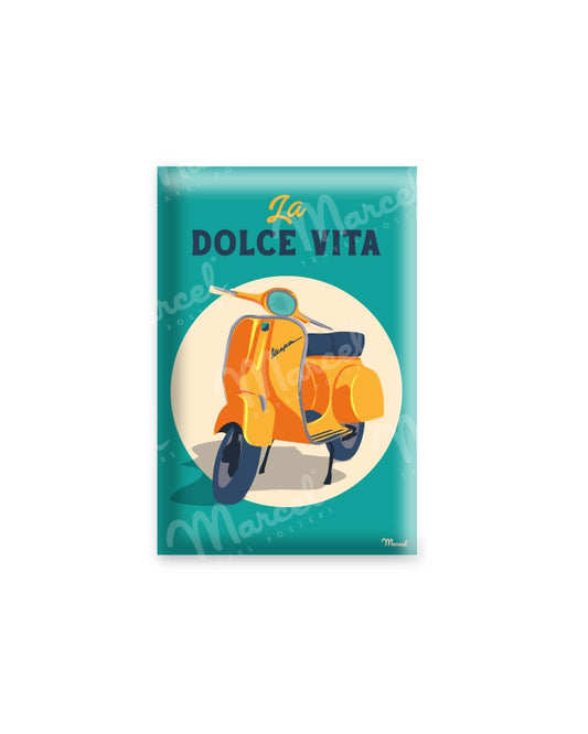 Magnet Travel Color "Dolce Vita en Vespa"