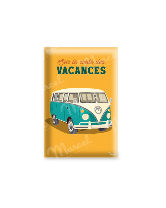 Magnet Travel Color "Sur la route des vacances en Van"