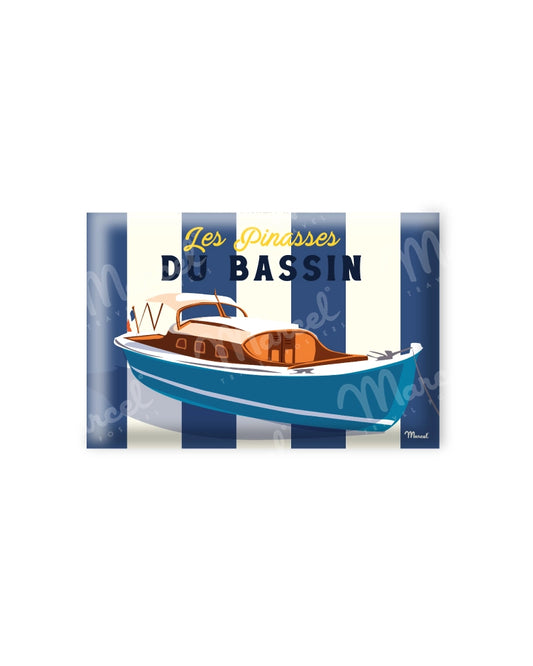 Magnet Travel Color "Les Pinasses du bassin Bleu"