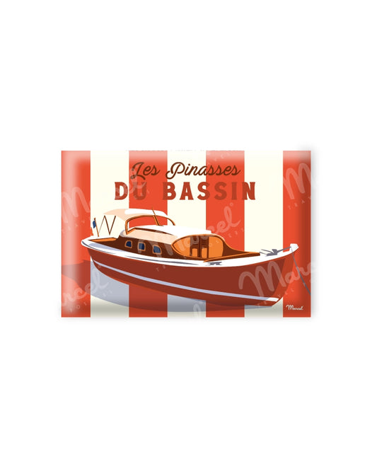 Magnet Travel Color "Les Pinasses du bassin Rouge"