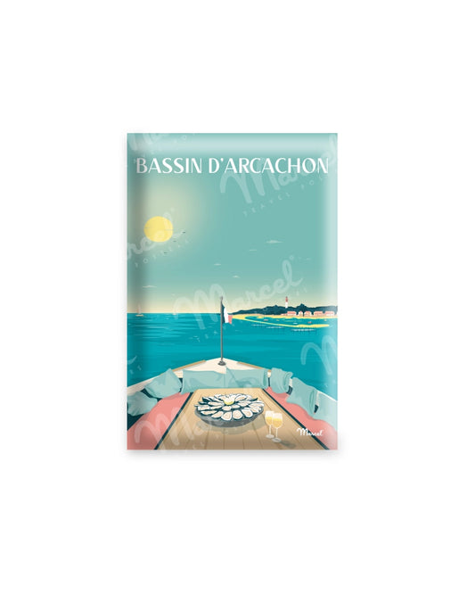Magnet BASSIN D'ARCACHON "En pinasse"