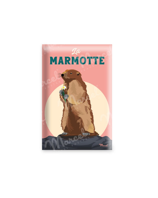 Magnet Travel Color "La marmotte des montagnes"