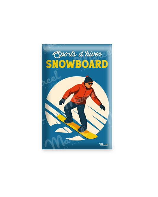 Magnet Travel Color Sport d'Hiver "Le Snowboard"