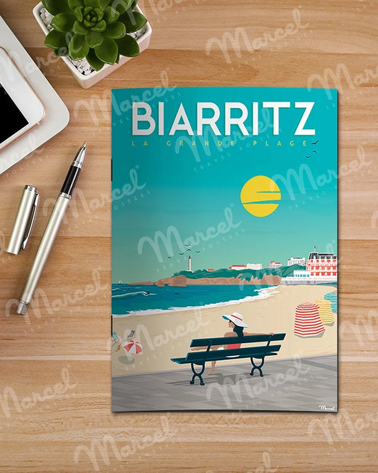Carnet de Notes BIARRITZ " Grande Plage "
