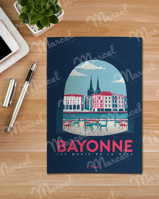 Carnet de Notes BAYONNE "Quais de Nive"
