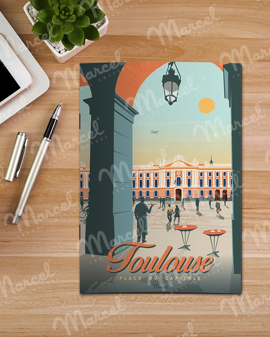 Carnet de Notes TOULOUSE "Place du Capitole"