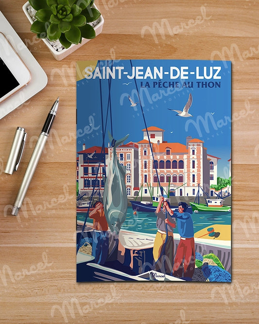 Carnet de Notes SAINT-JEAN-DE-LUZ "La pêche au thon"