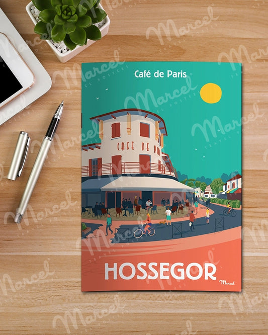 Carnet de Notes HOSSEGOR "Café de Paris"