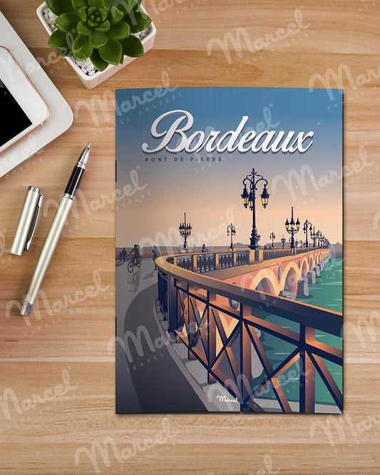 Carnet de Notes BORDEAUX "Pont de Pierre"