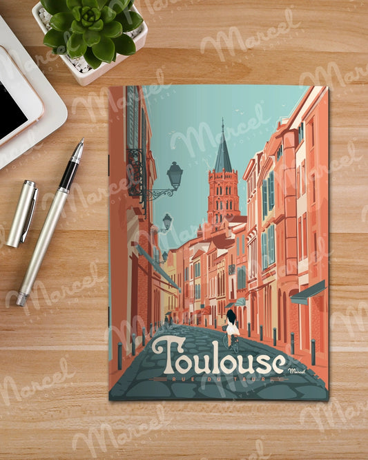 Carnet de Notes TOULOUSE "Rue du Taur"
