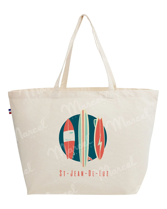Sac Cabas SAINT-JEAN-DE-LUZ "Surfboards Quiver"