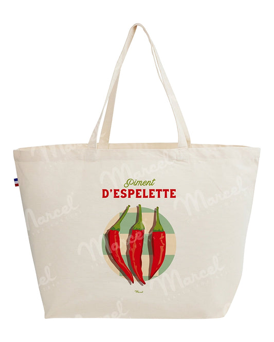 Sac Cabas Travel Color "Piment d'Espelette"