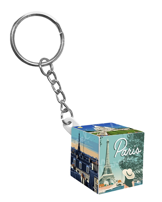 Porte-clé Cube PARIS