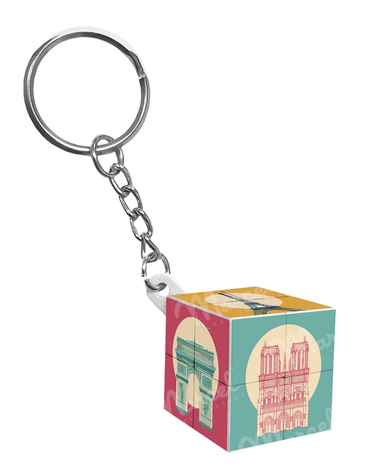 Cube PARIS key ring