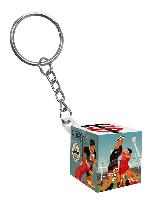 Porte-clé Cube Marcel x Stade Toulousain