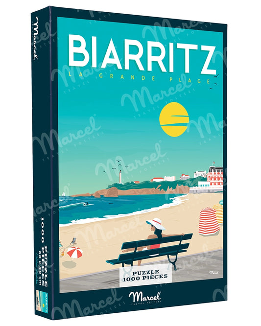 Puzzle BIARRITZ "Vacances à la grande plage"