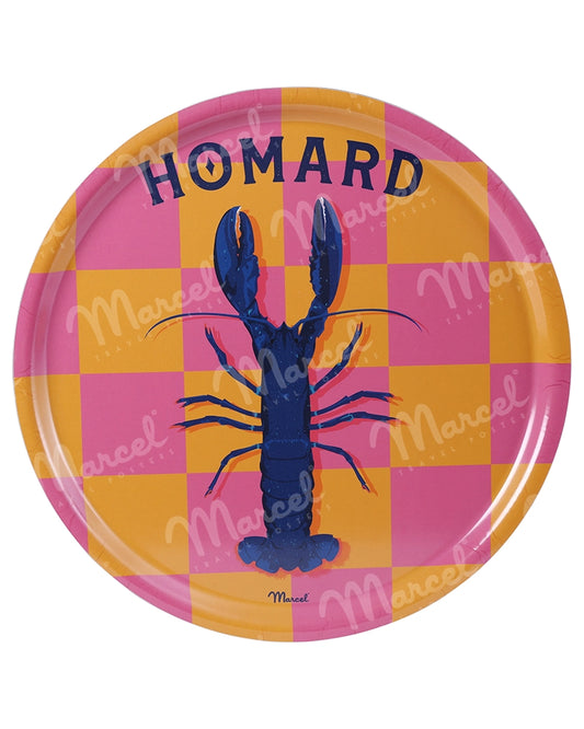 Plateau de Cuisine Rond TRAVEL COLOR "Homard"