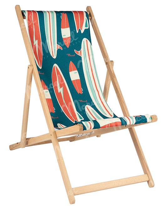 Surfboard deckchair