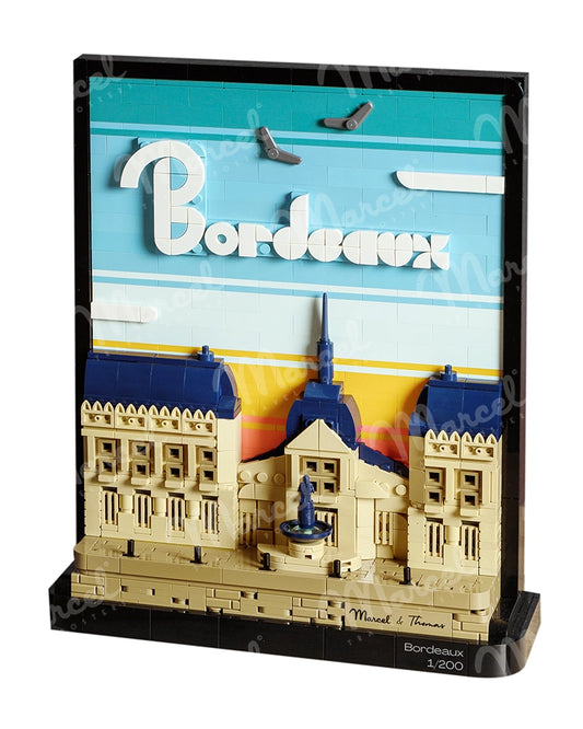 Tableau en briques BORDEAUX "Place de la Bourse"