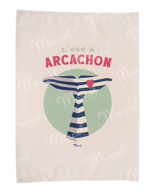 Torchon ARCACHON "Baleine"