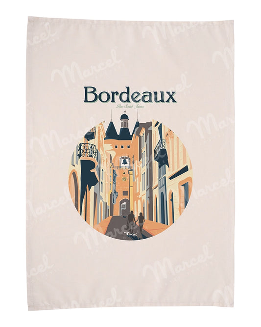 Torchon BORDEAUX "Rue Saint-James"