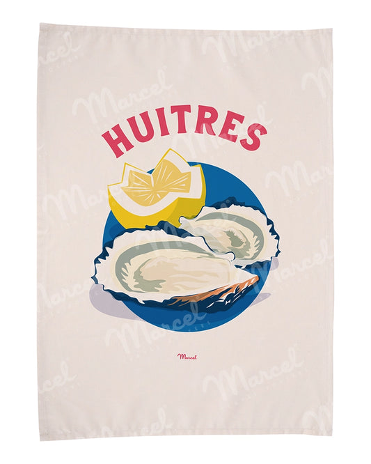 Torchon "Huitres"