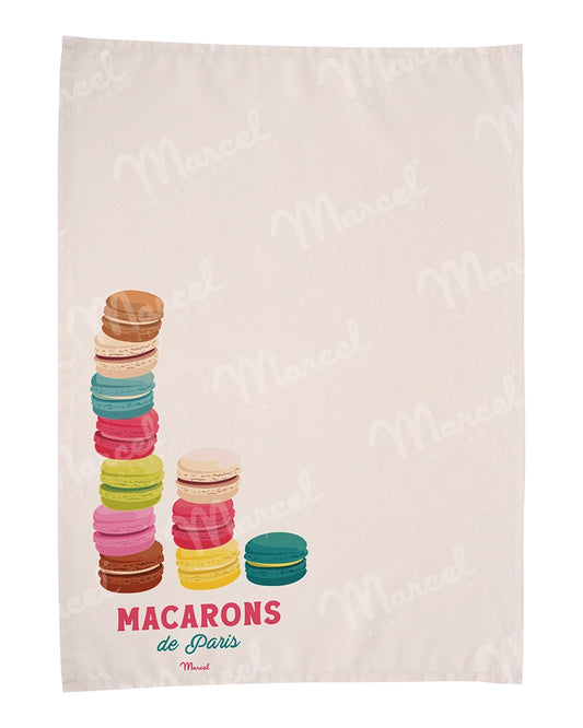 Torchon PARIS "Macarons"