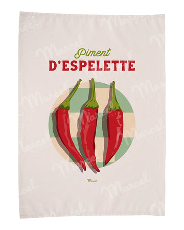 Torchon Piment d'ESPELETTE