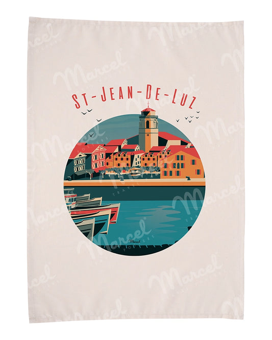 Torchon SAINT-JEAN-DE-LUZ "Le Port"