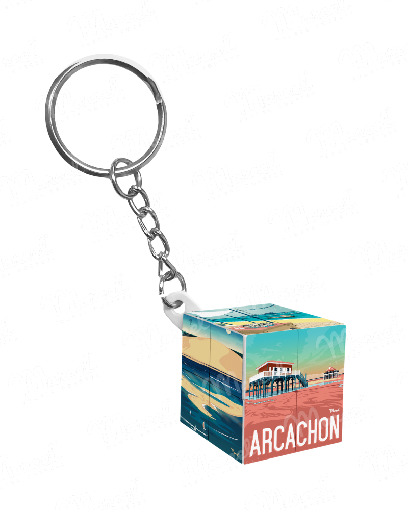 Cube keyring ARCACHON