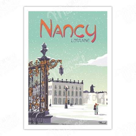 Affiche NANCY "Place Stanislas"