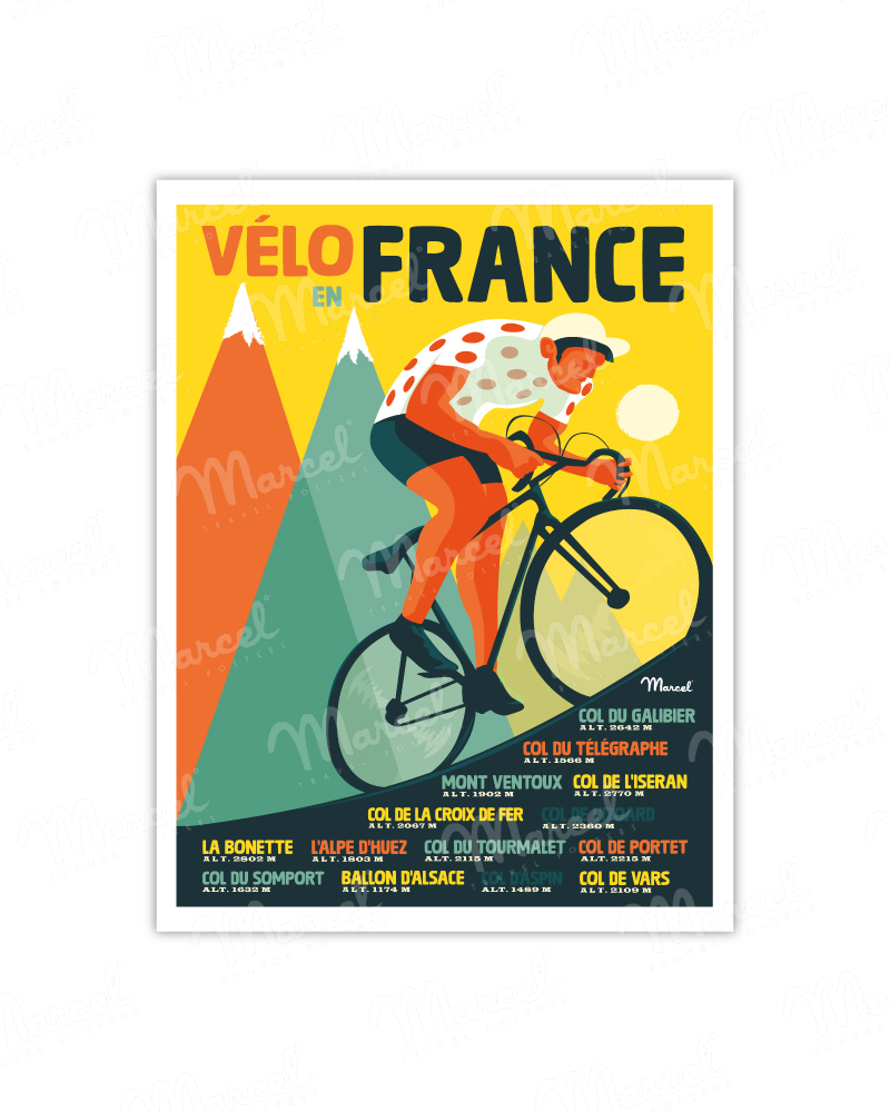 Poster "Bicycles in France"