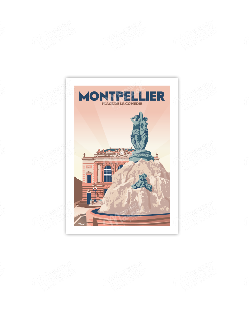 Postcard MONTPELLIER "Place...