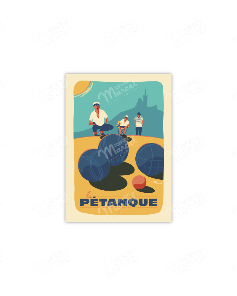 Postcard LA PETANQUE