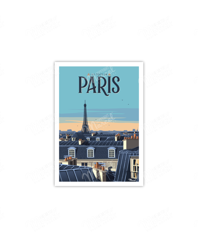 Carte Postale PARIS "Les Toits"