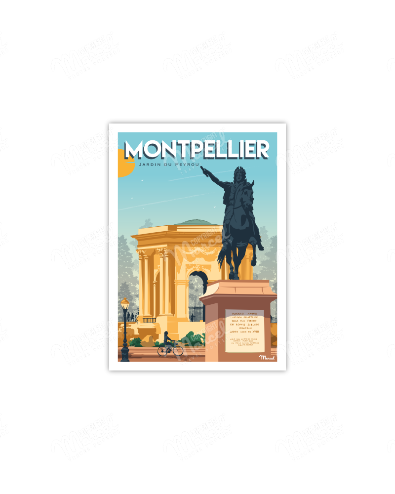 Postcard MONTPELLIER "Le Jardin du Peyrou"