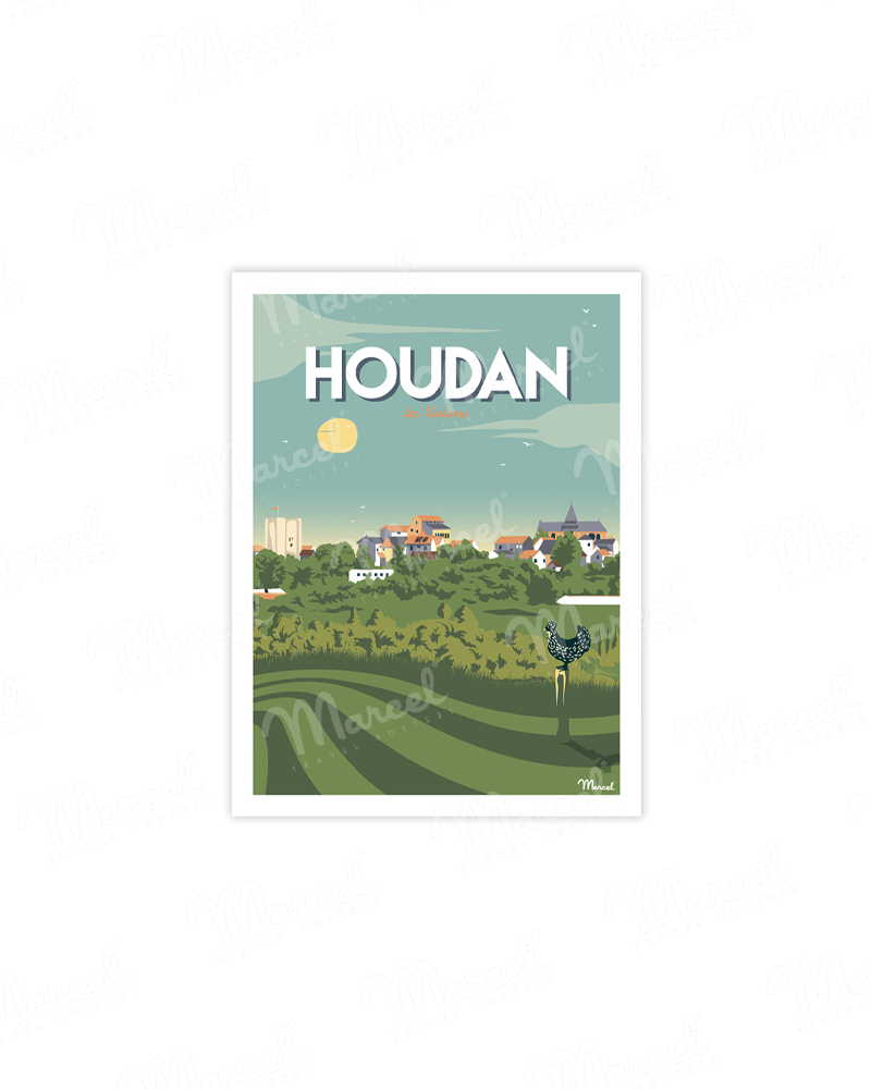 Postcard HOUDAN