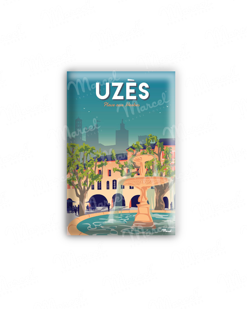 Magnet UZES "Place aux Herbes"