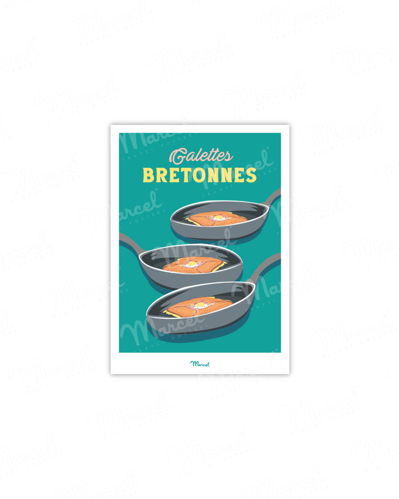 Carte postale Travel Color "Galettes Bretonnes"