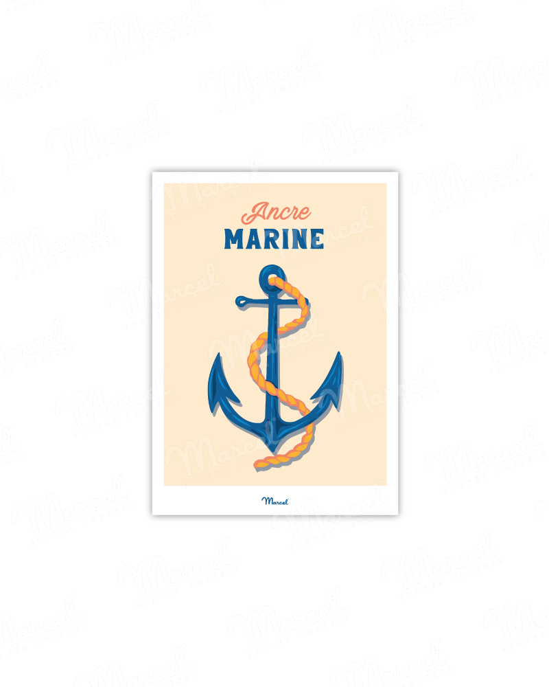 Postcard Travel Color "Boat Anchor"