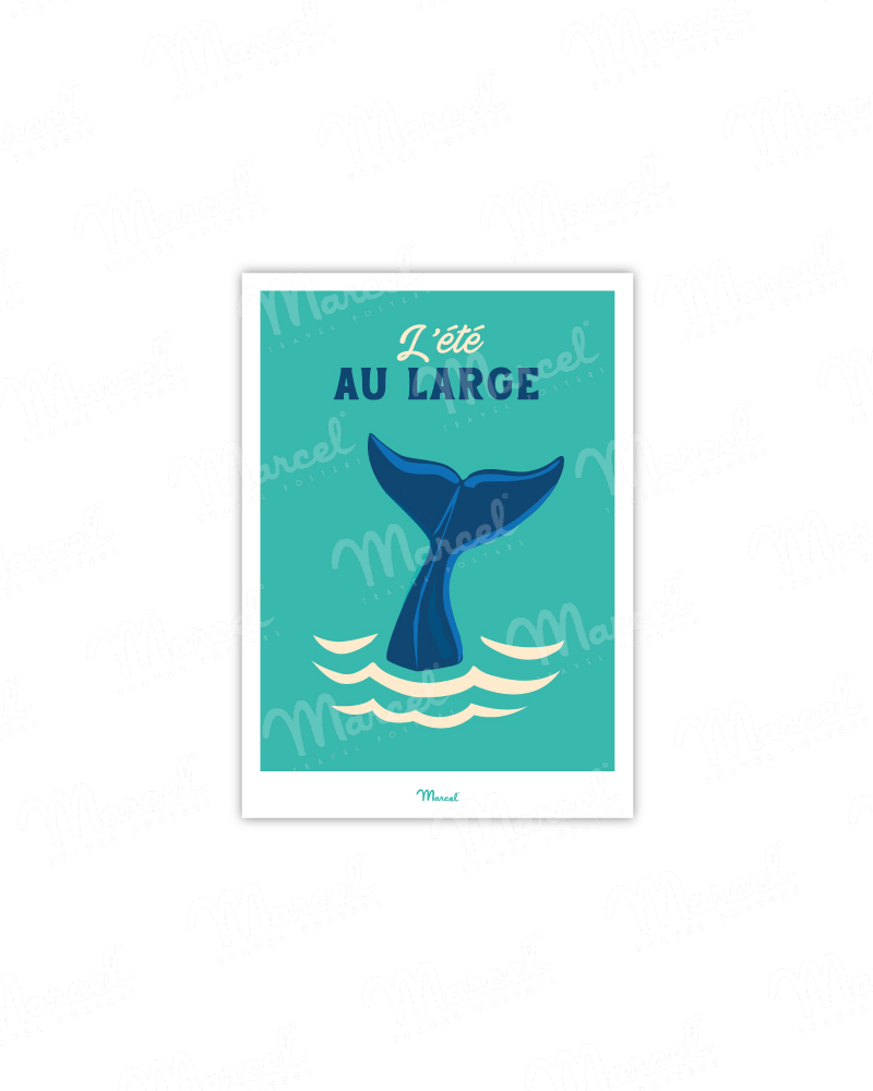 Carte postale Travel Color "Baleine"