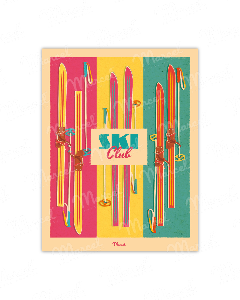 Affiche "Ski Pop"