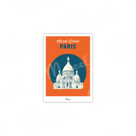 Poster Travel Color PARIS "Sacré-Coeur"