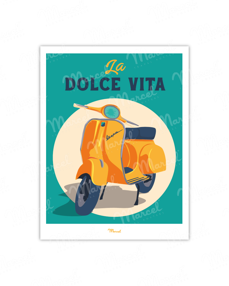 Affiche Travel Color "Dolce...