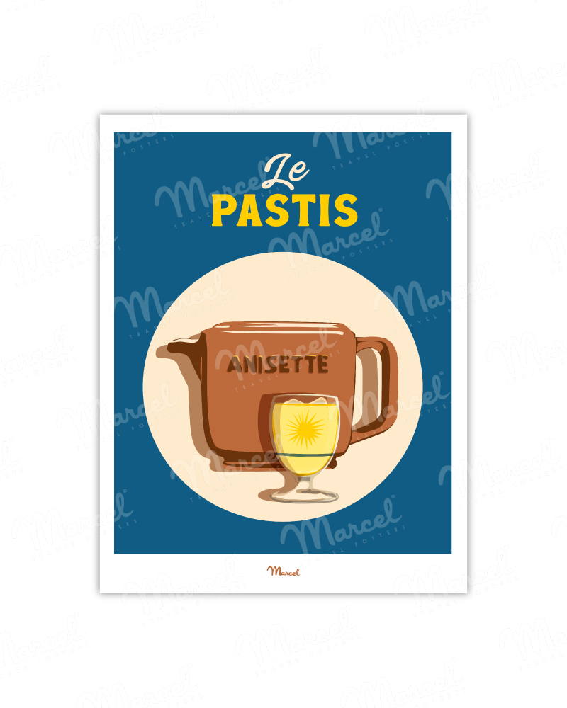 Affiche Travel Color "Pastis"