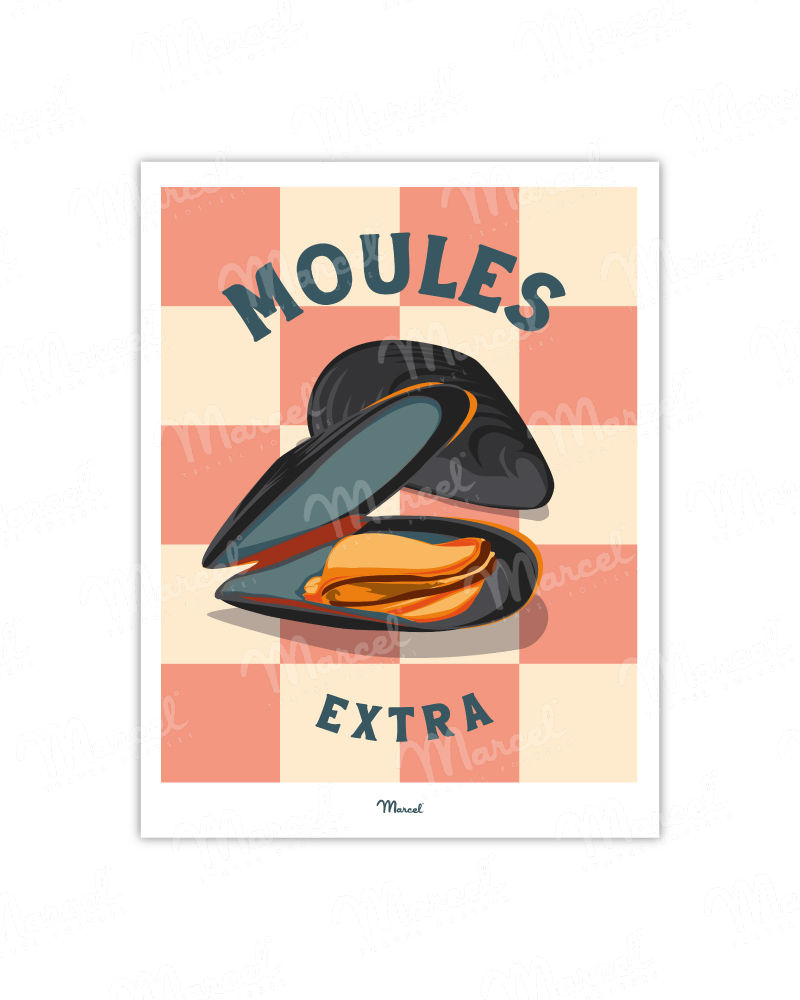 Affiche Travel Color "Moules"