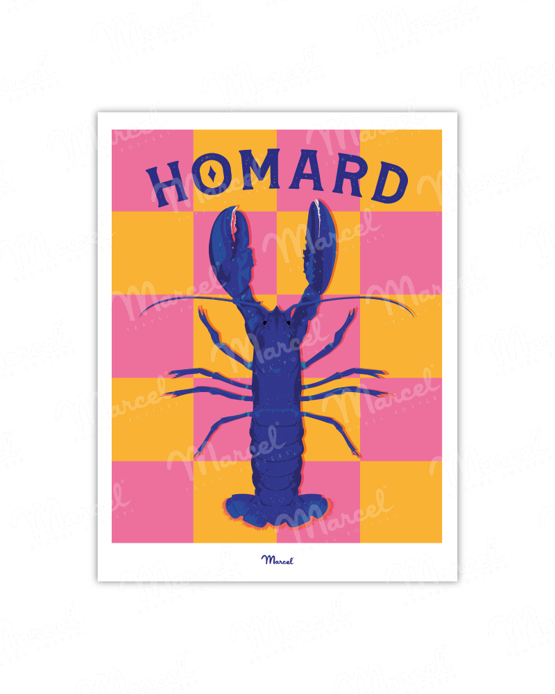 Affiche Travel Color "Homard"