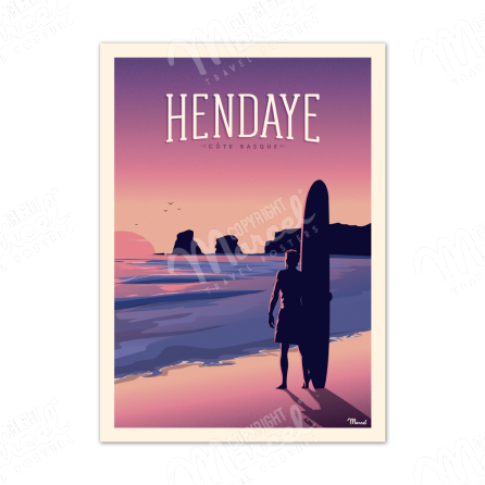 Poster HENDAYE "The Two Twins"